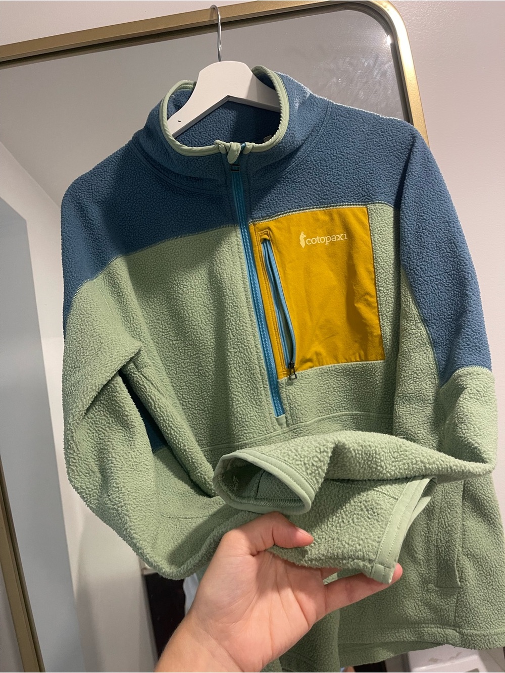 Abrazo Half-Zip Fleece Jacket - Women's size large blue green tone - Picture 9 of 9
